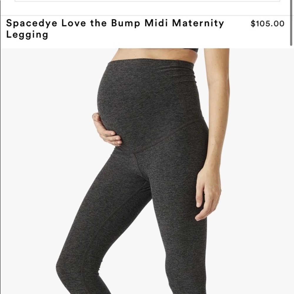 Beyond yoga spacedye maternity leggings CHARCOAL